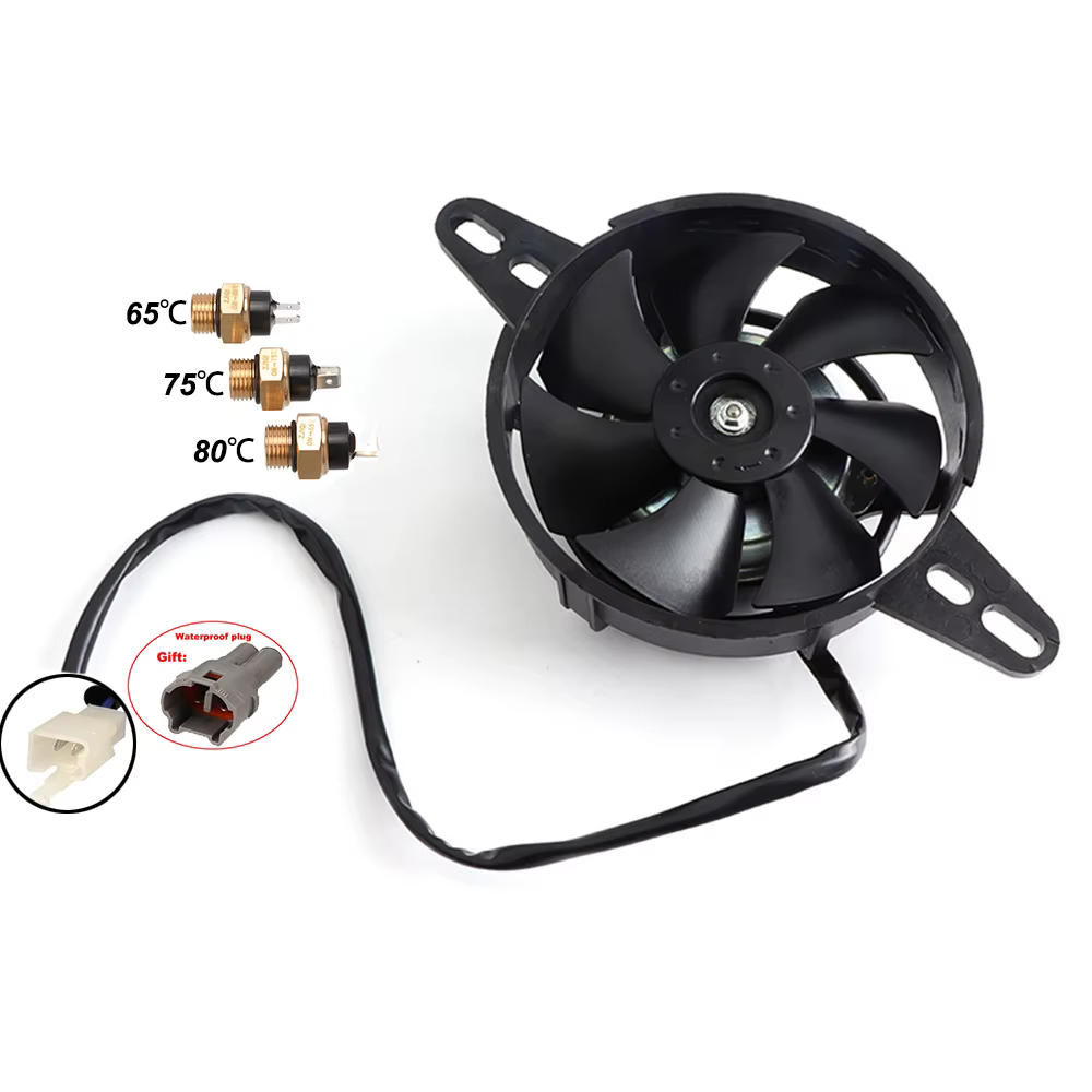 Refroidisseur d'huile de ventilateur de refroidissement de radiateur électrique universel pour moteur ATV Quad, Go Kart, Buggy et Motocross 150cc/200cc/250cc