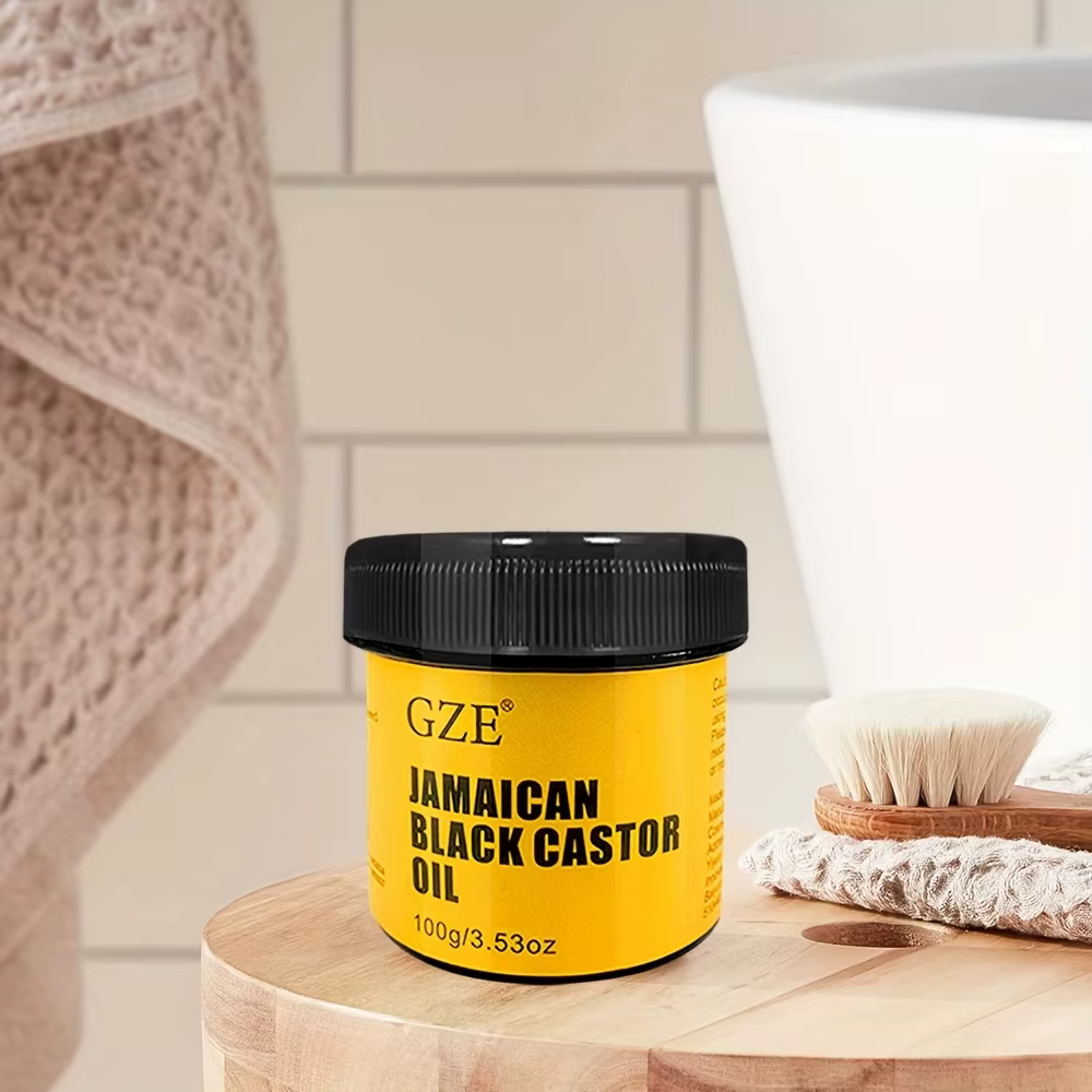 GZE JAMAICAN Huile de ricin noire pure pressée à froid pour la croissance des cheveux
