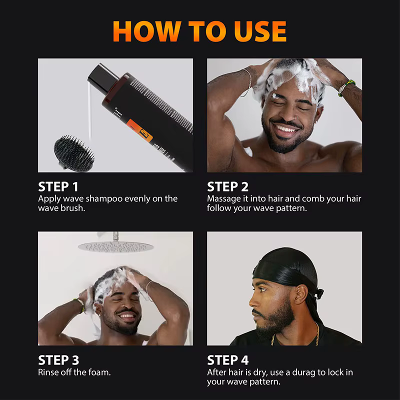 Shampoing ondulé à la biotine