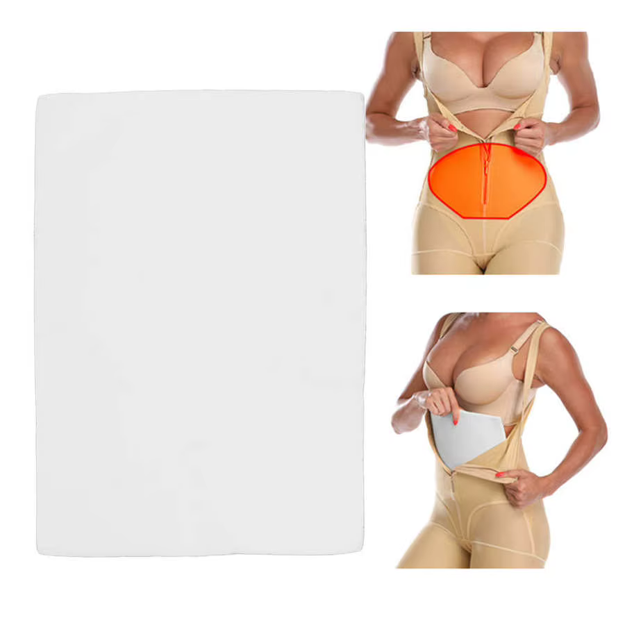 Planche de Compression Post-Chirurgie, Mousse Lipo, Optique Supplémentaire, Souple, Récupération de Liposuccion Abdominale, Taille, Abdomen, Ventre, Aplatissement, Coussin en Mousse