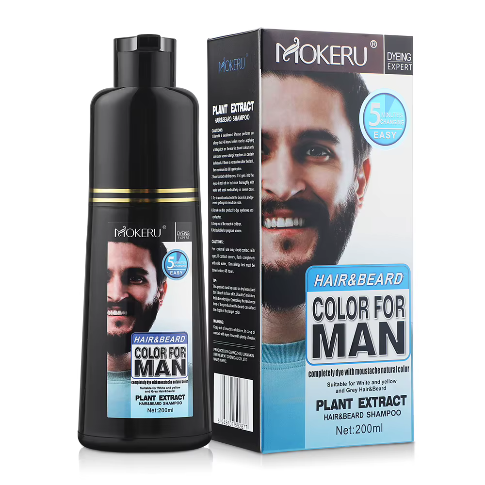 Shampoing de teinture pour cheveux noirs
