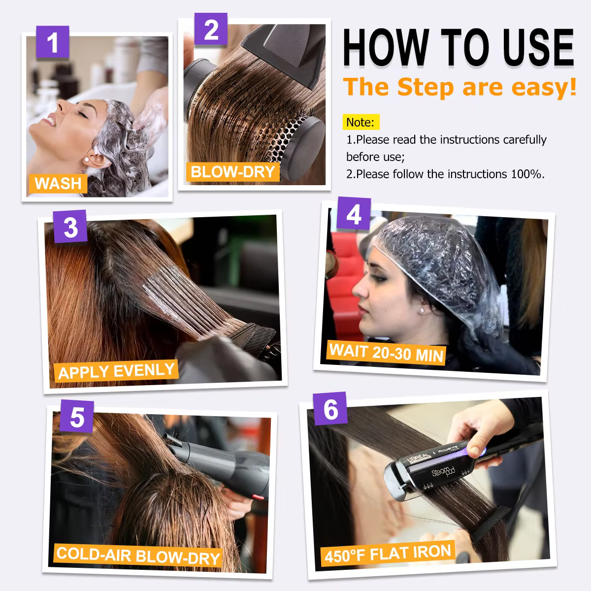 Shampoing pour cheveux brésiliens KerBrian