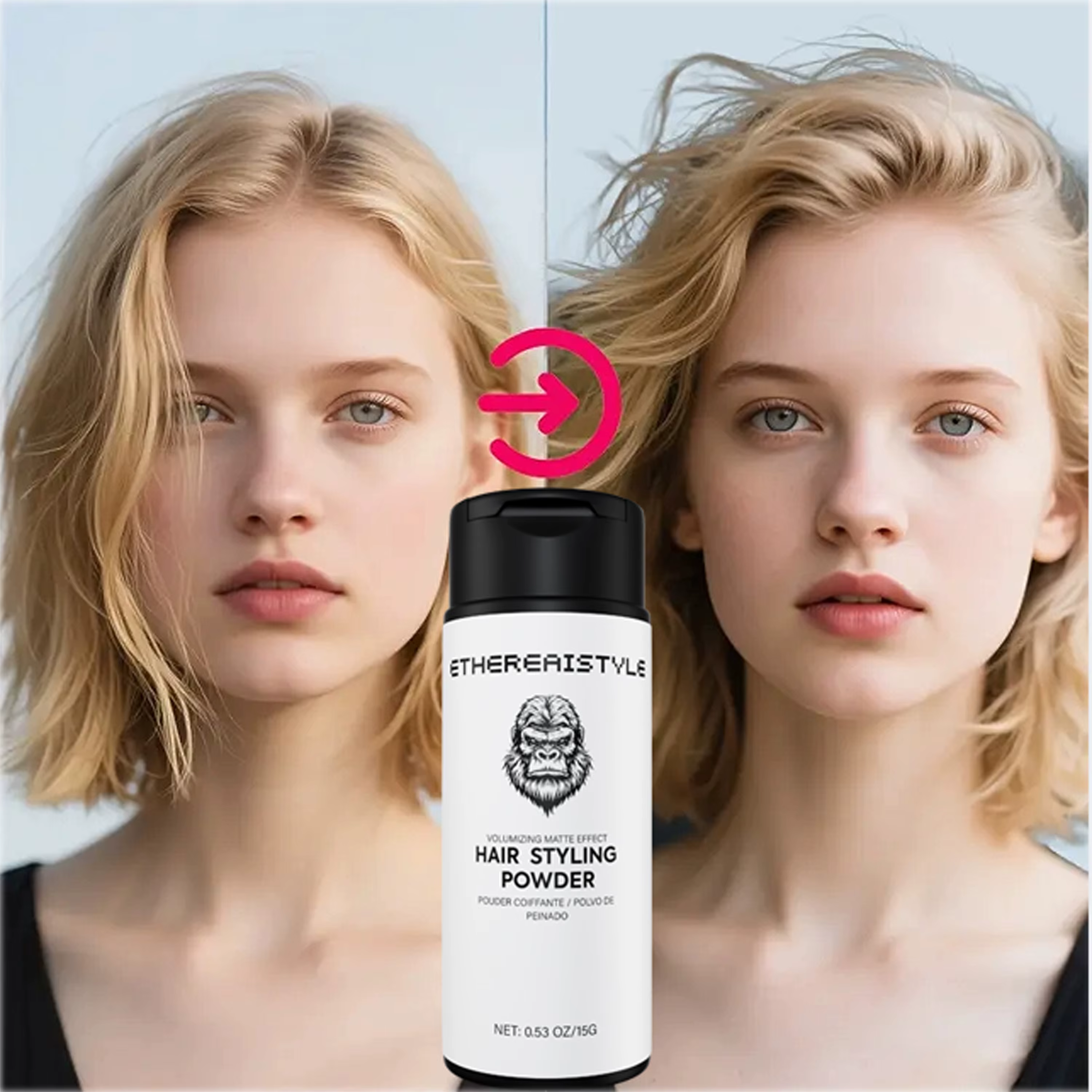 Poudre volumisante et contrôlée pour cheveux – Souleur des racines