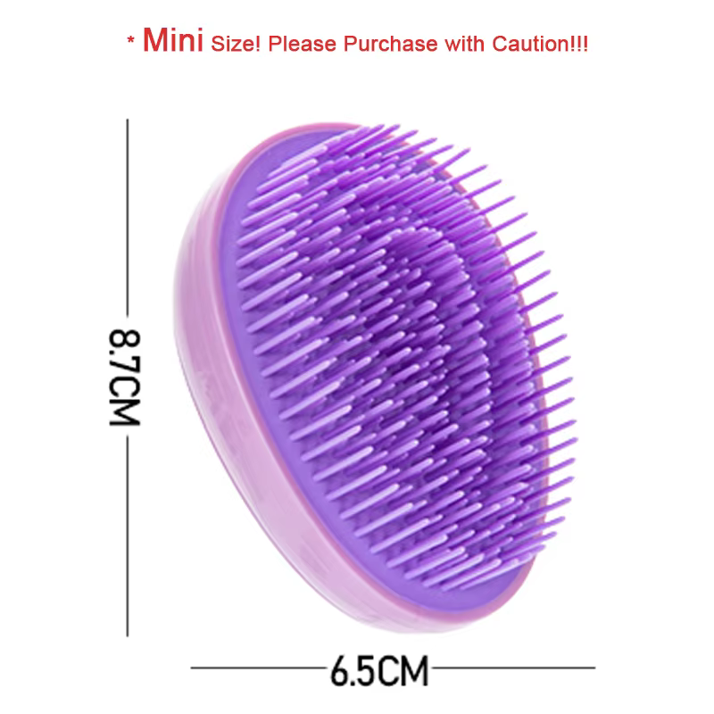 Mini brosse à cheveux ronde en forme d'œuf