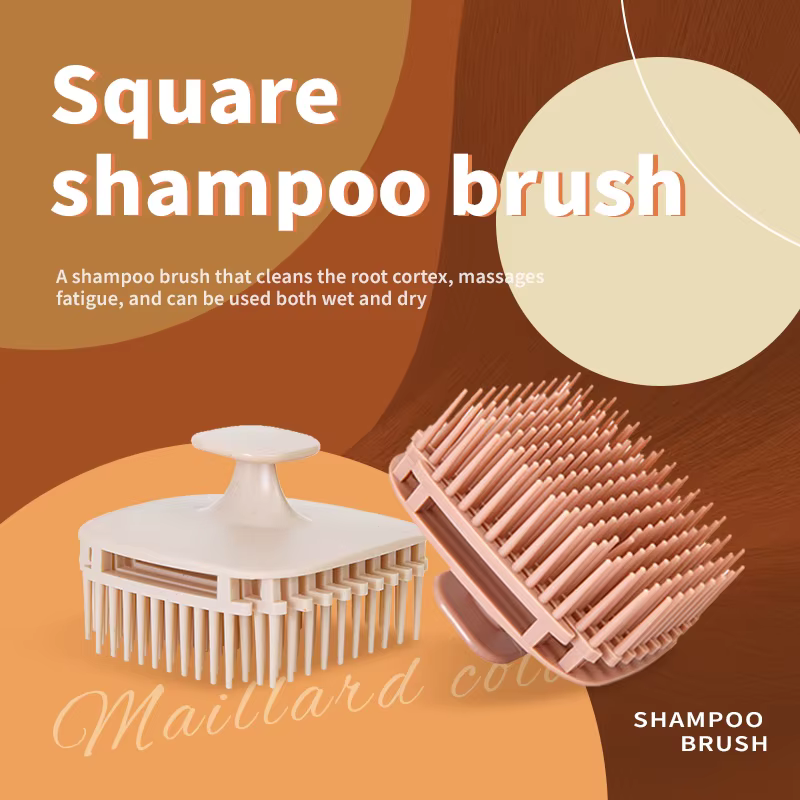 Brosse de massage du cuir chevelu en silicone souple, peigne de lavage des cheveux, brosse exfoliante douce pour éliminer les pellicules et soulager le stress