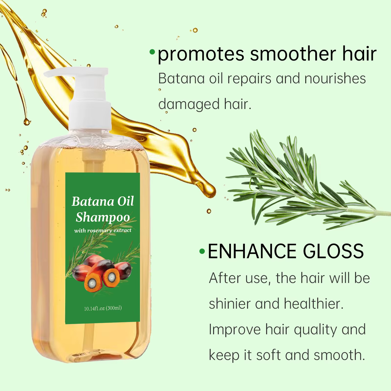 Shampoing à l'huile de Batana de 300ML
