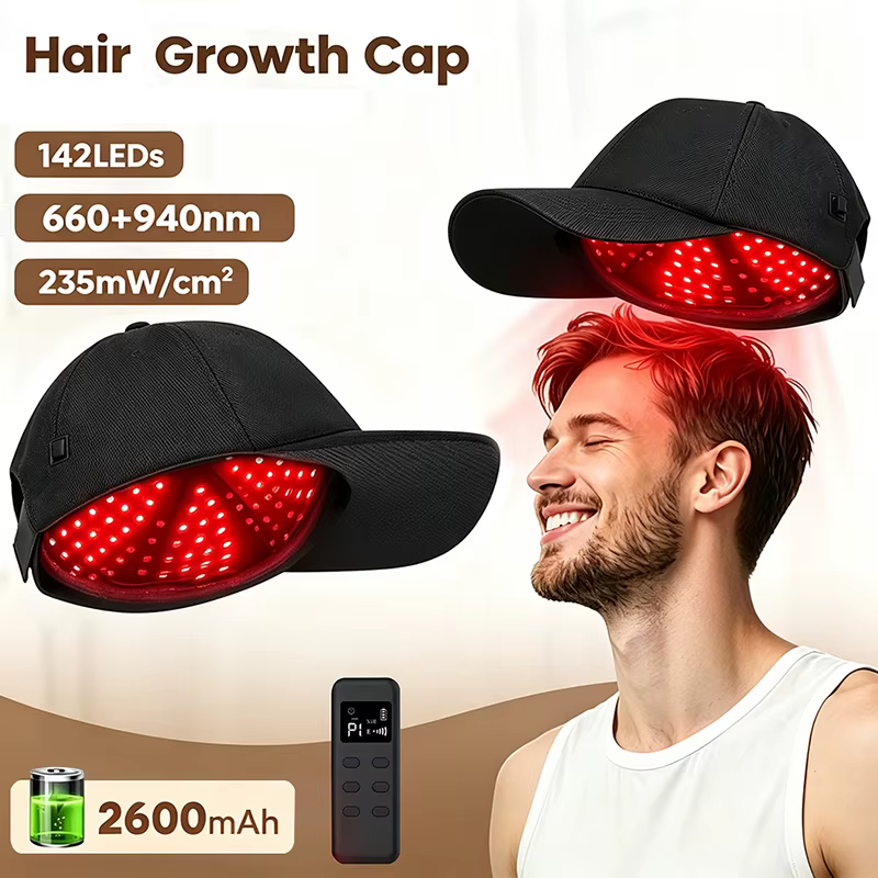 Casque de Croissance Capillaire à Lumière Rouge 2026 – Dispositif Thérapeutique Infrarouge Anti-Chute de Cheveux –