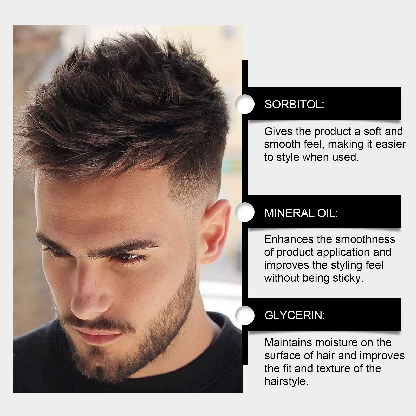 Argile pour cheveux pour hommes
