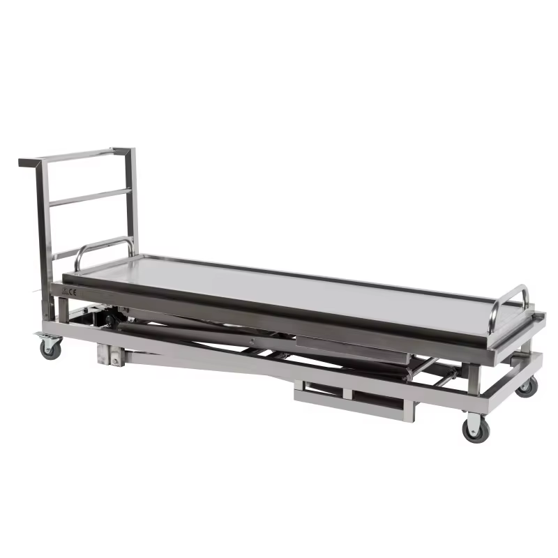 Chariot élévateur hydraulique personnalisé pour corps morts / Chariot mortuaire pour cadavres