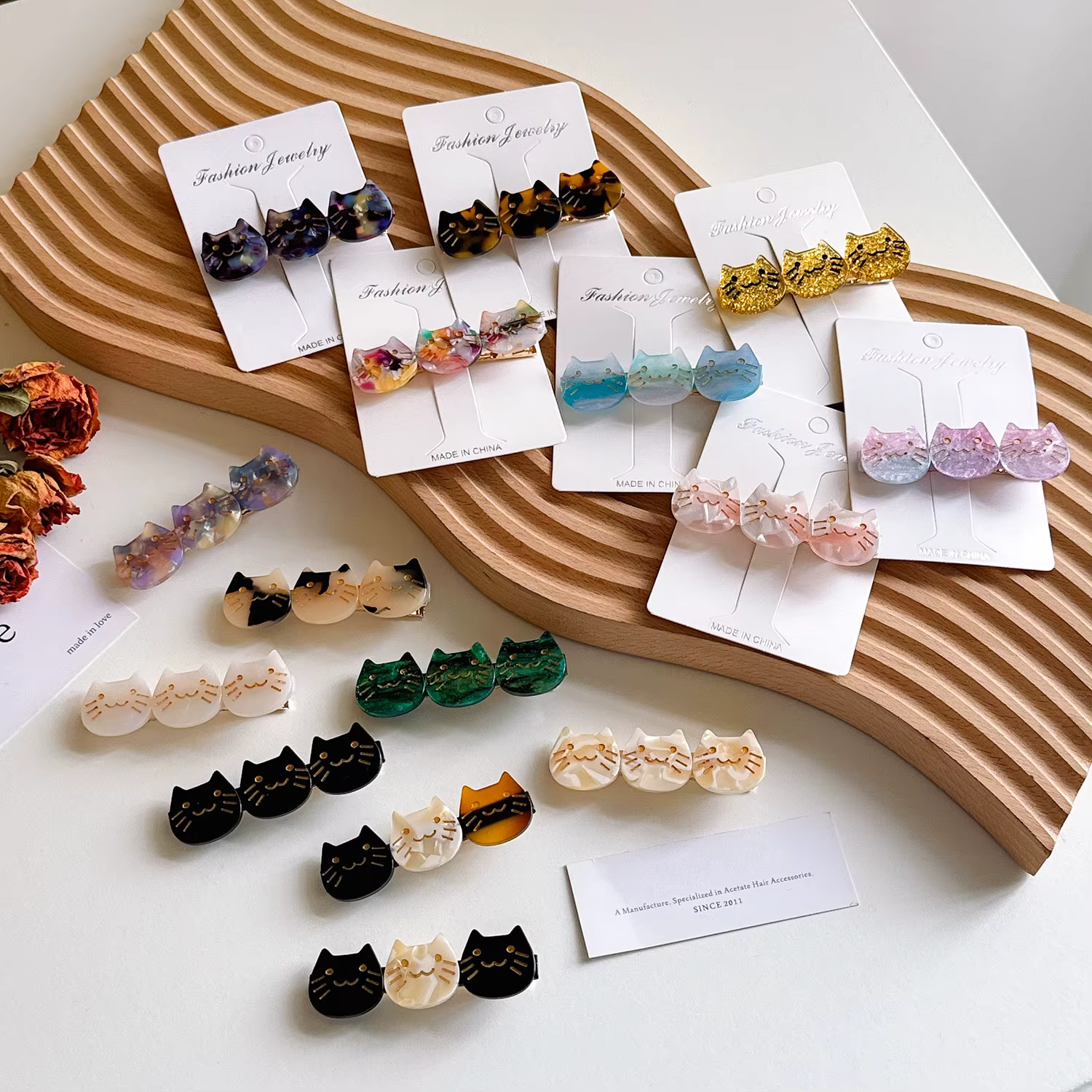 Barrettes Rétro en Acétate Motif Léopard pour Femmes – Nouveaux Pinces à Cheveux Tendance – Accessoires de Mode