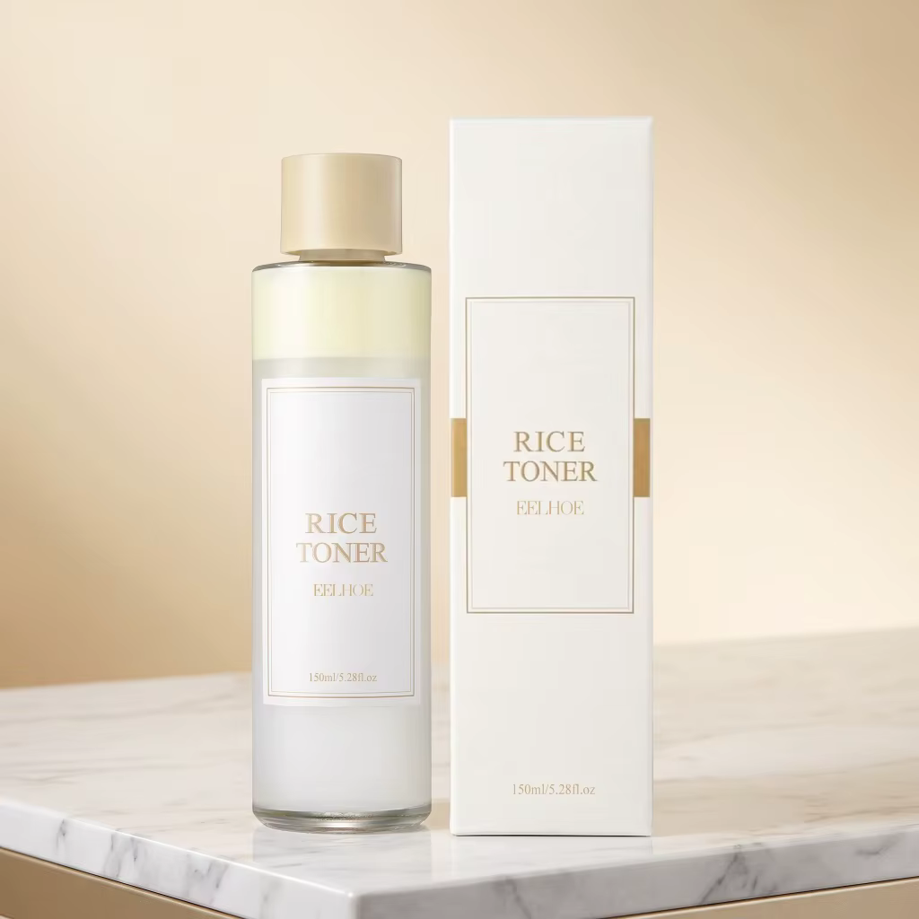 Tonique Hydratant Visage à l'Extrait de Riz – Équilibrant, Affinant les Pores, Adoucit les Peaux Rêches et Ternes, Léger, Absorption Rapide, Soin Quotidien du Visage