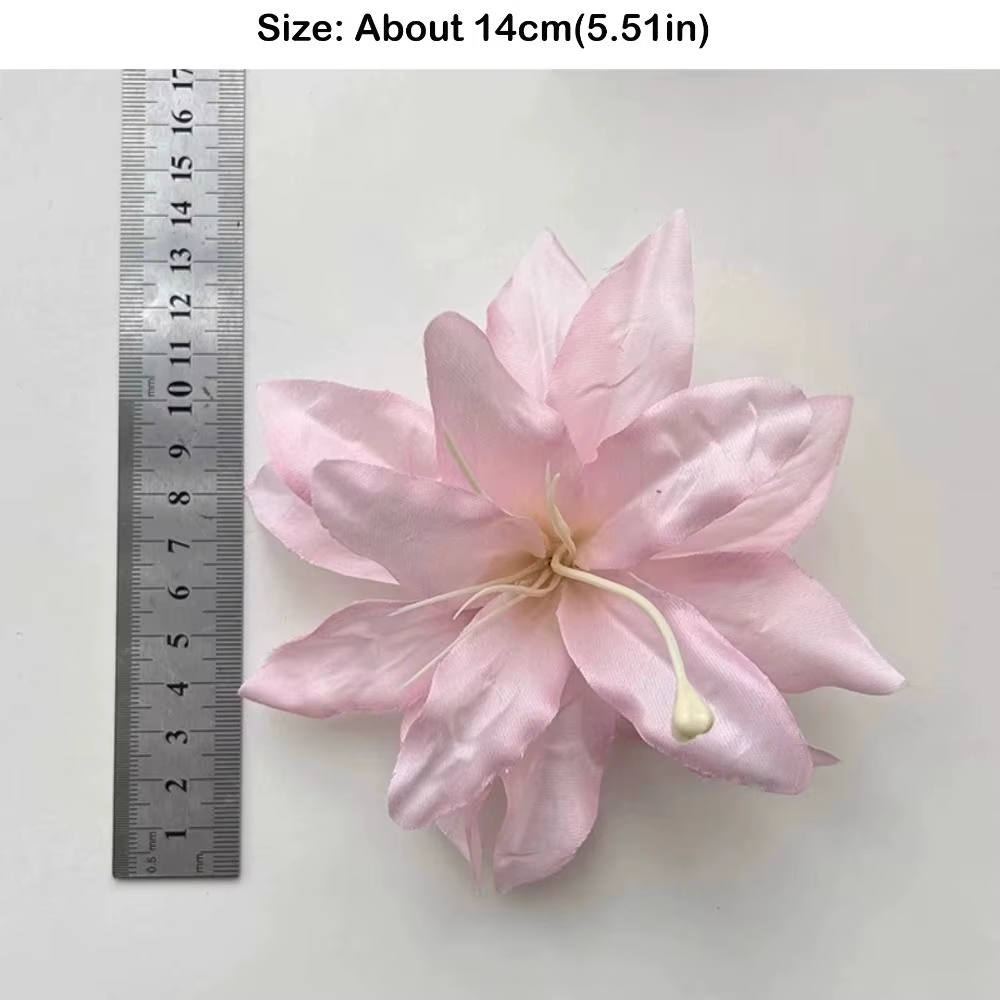 Barrette à cheveux en forme de fleur de lys douce et tendance