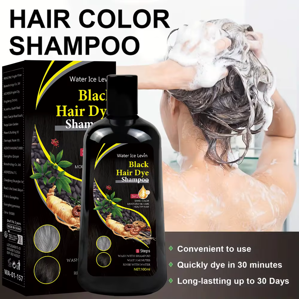 Nouveau 100ml noir couleur de cheveux colorant