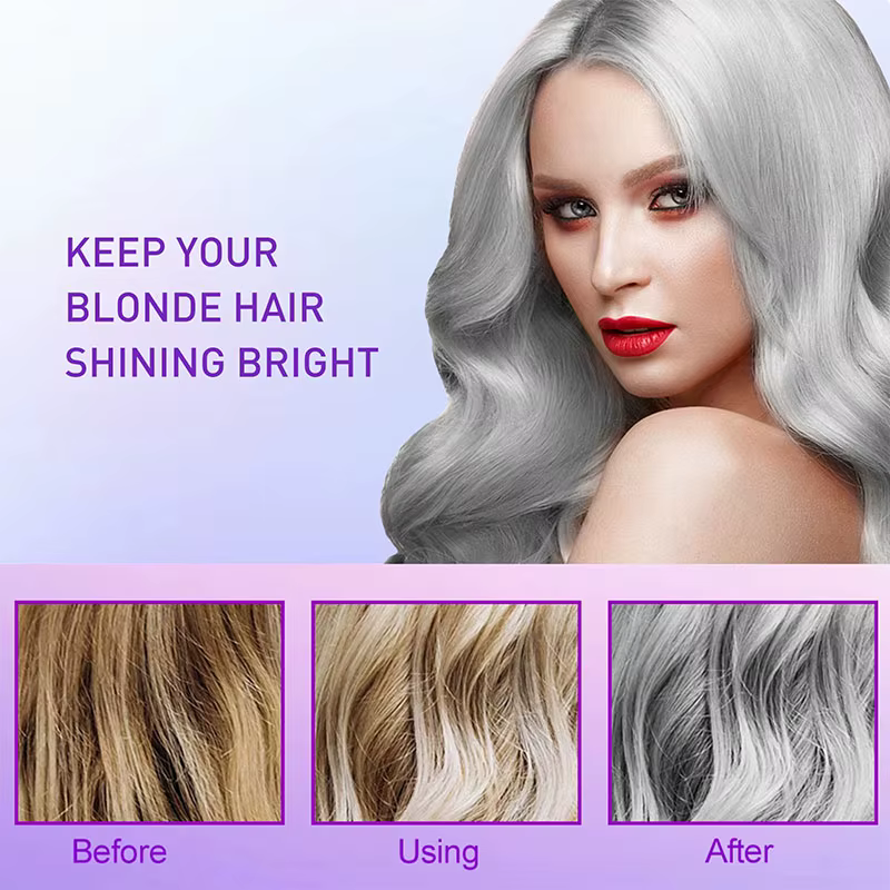 Shampoing de teinture pour cheveux violets