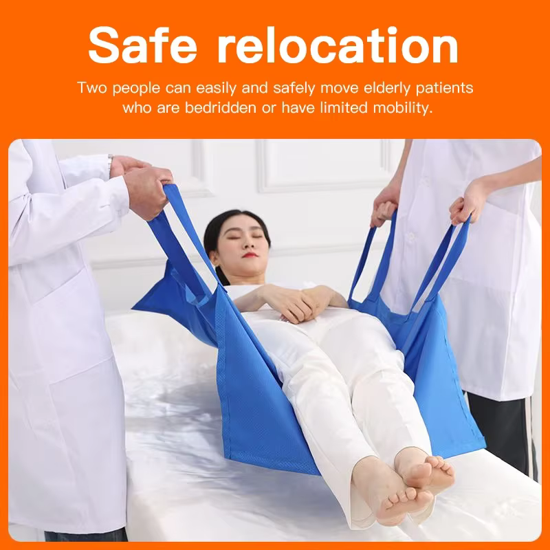 Système de transfert de Patient domestique, ceinture d'étirement souple et tapis de reposition pour les soins infirmiers aux personnes âgées postées au lit