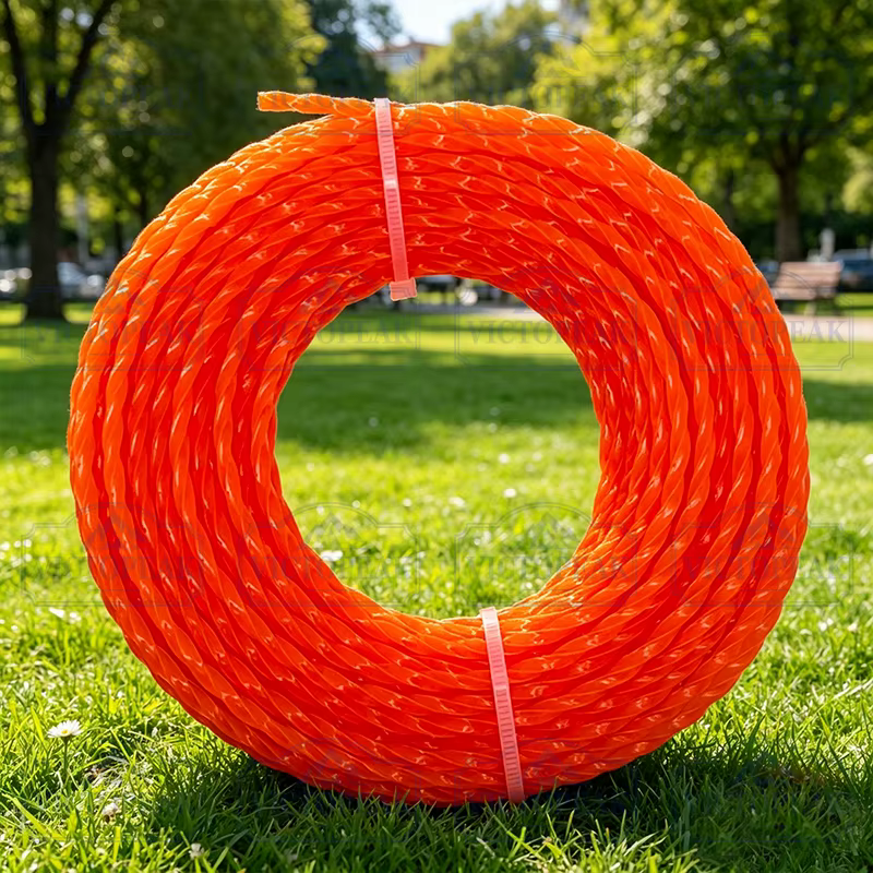 Ligne de coupe torsadée 3,0 mm 15 m pour outil électrique de jardin coupe gazon débroussailleuse