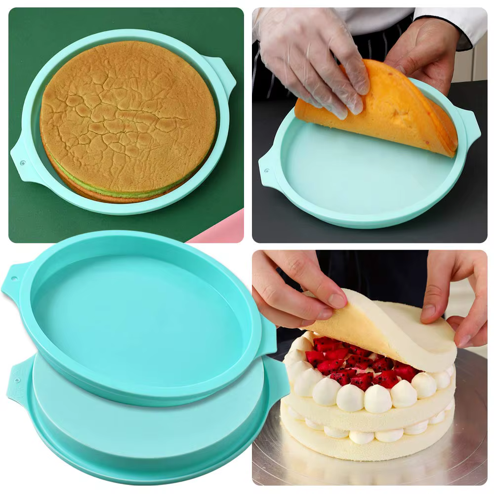 Moule à gâteau rond en Silicone, Mousse au chocolat, moule à gâteau rond, bricolage, outils de cuisson de gâteaux à Dessert