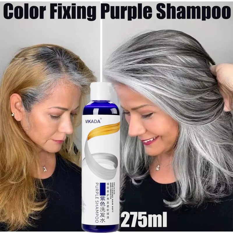 Shampoing de teinture capillaire fixateur de couleur pour couvrir les cheveux gris