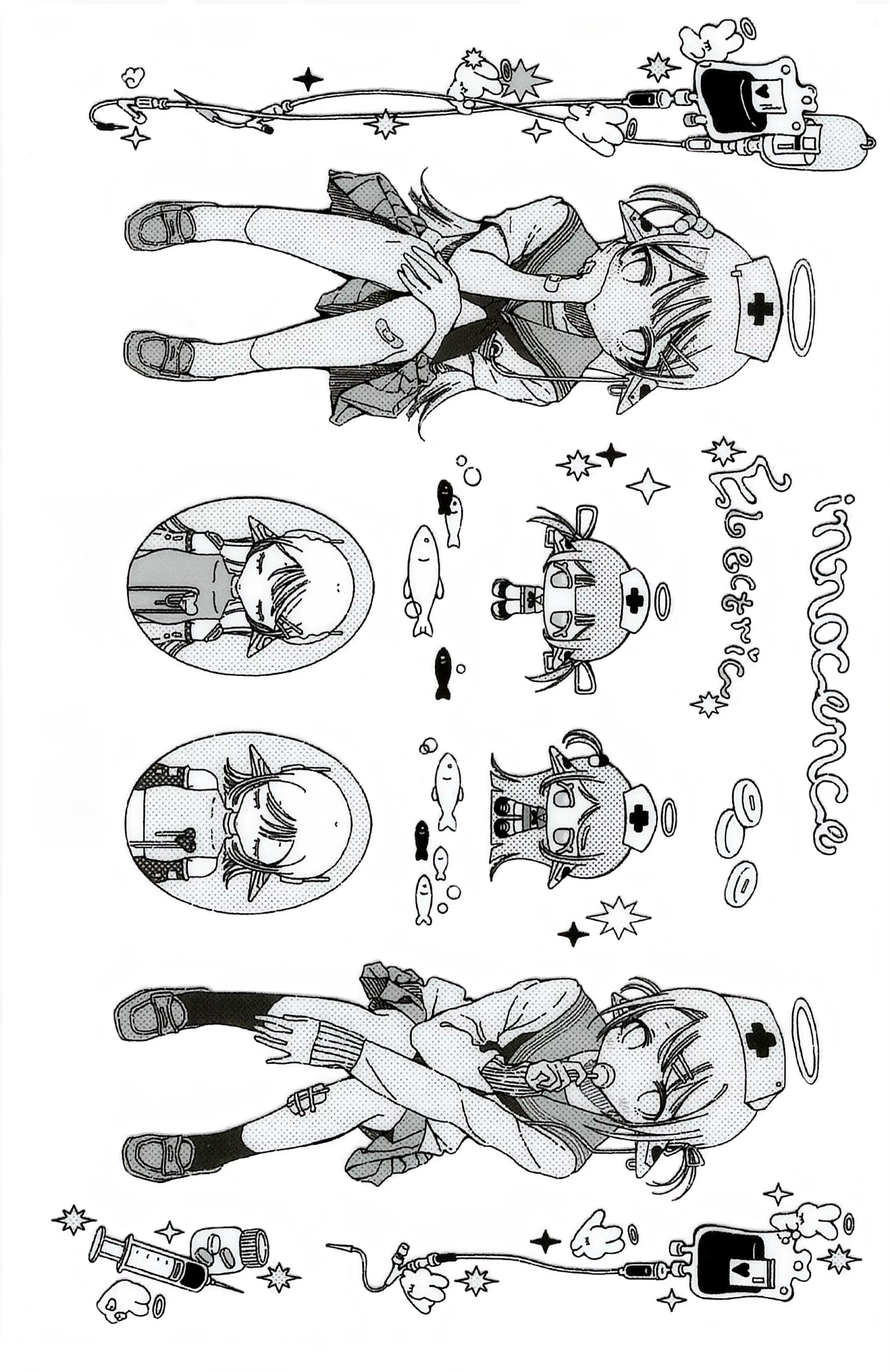 Autocollants à thème infirmier, autocollants pour cartes, matériel pour carnet de notes, Gu Ben DIY mignon